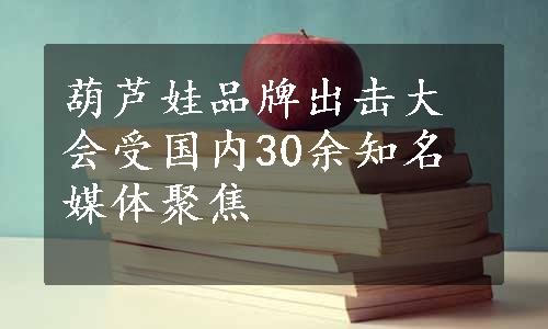 葫芦娃品牌出击大会受国内30余知名媒体聚焦