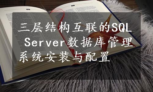 三层结构互联的SQL Server数据库管理系统安装与配置