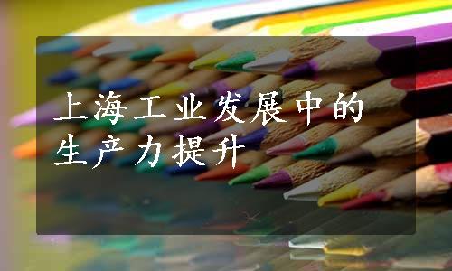 上海工业发展中的生产力提升