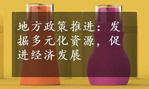 地方政策推进：发掘多元化资源，促进经济发展