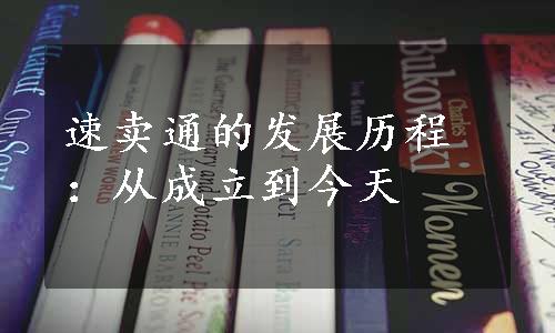 速卖通的发展历程：从成立到今天