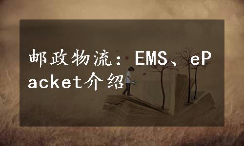 邮政物流：EMS、ePacket介绍