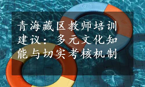 青海藏区教师培训建议：多元文化知能与切实考核机制