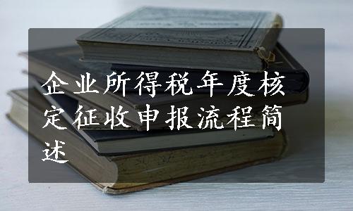 企业所得税年度核定征收申报流程简述