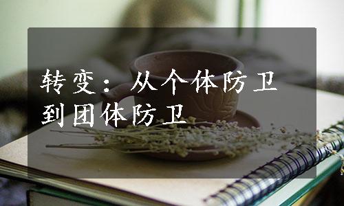 转变：从个体防卫到团体防卫