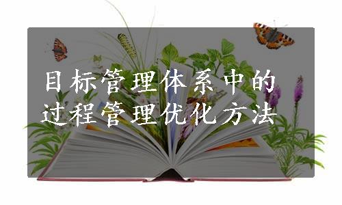 目标管理体系中的过程管理优化方法