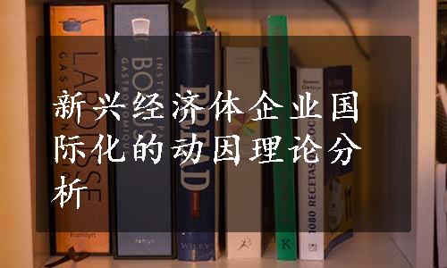 新兴经济体企业国际化的动因理论分析