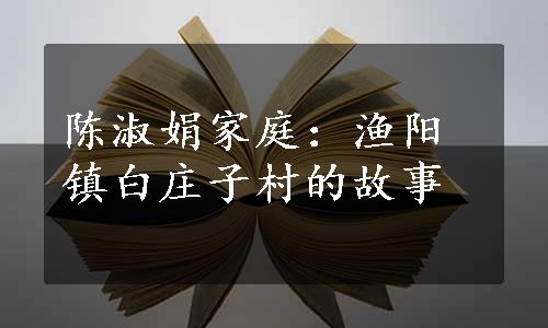 陈淑娟家庭：渔阳镇白庄子村的故事