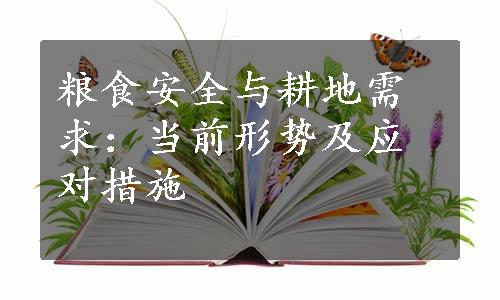 粮食安全与耕地需求：当前形势及应对措施