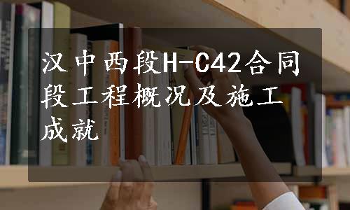 汉中西段H-C42合同段工程概况及施工成就