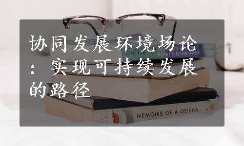 协同发展环境场论：实现可持续发展的路径