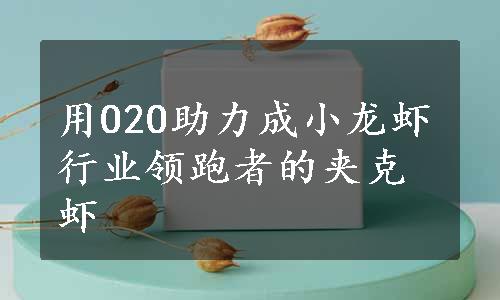 用O2O助力成小龙虾行业领跑者的夹克虾