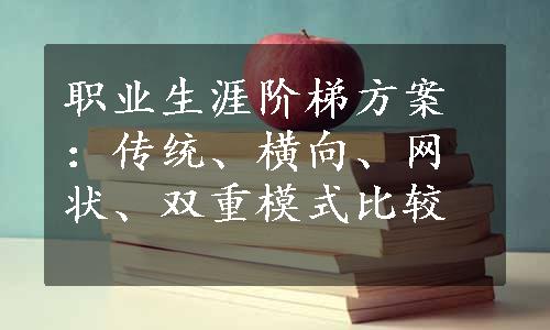 职业生涯阶梯方案：传统、横向、网状、双重模式比较