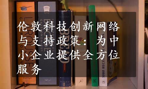 伦敦科技创新网络与支持政策：为中小企业提供全方位服务