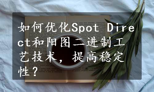 如何优化Spot Direct和阳图二进制工艺技术，提高稳定性？