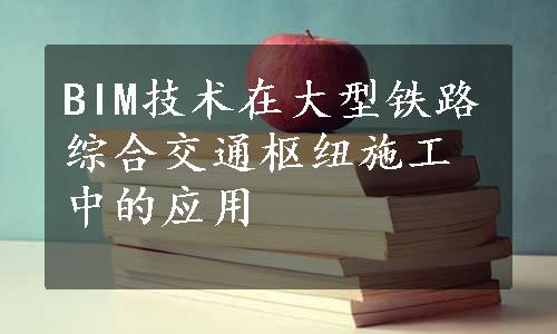 BIM技术在大型铁路综合交通枢纽施工中的应用