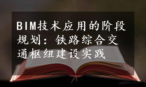 BIM技术应用的阶段规划：铁路综合交通枢纽建设实践