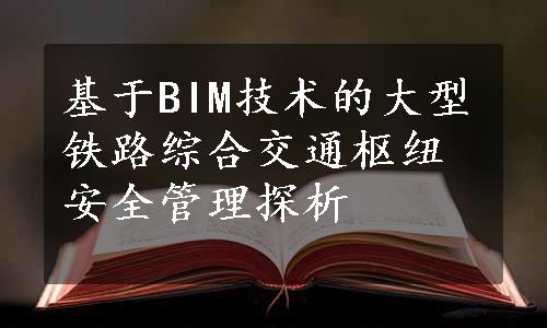 基于BIM技术的大型铁路综合交通枢纽安全管理探析