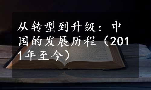 从转型到升级：中国的发展历程（2011年至今）