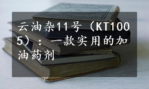 云油杂11号（KT1005）：一款实用的加油药剂