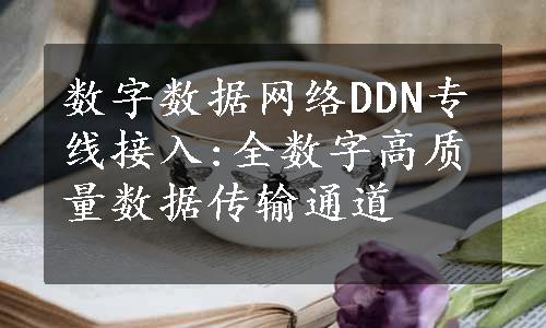 数字数据网络DDN专线接入:全数字高质量数据传输通道
