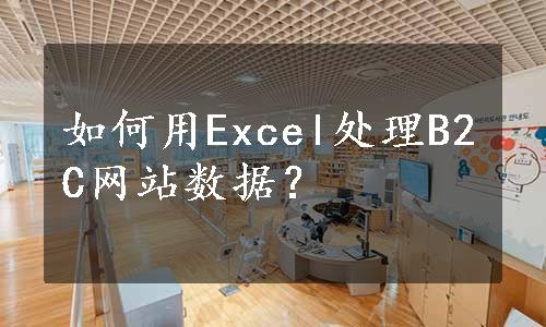 如何用Excel处理B2C网站数据？