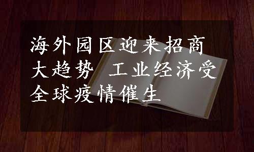 海外园区迎来招商大趋势 工业经济受全球疫情催生