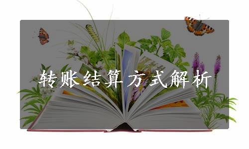 转账结算方式解析