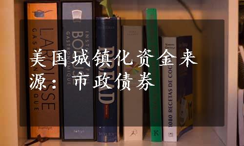 美国城镇化资金来源：市政债券