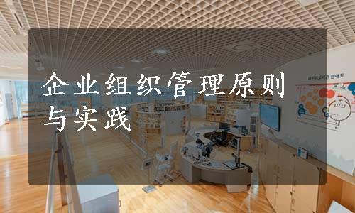 企业组织管理原则与实践