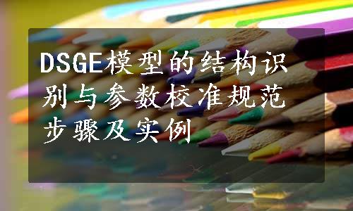 DSGE模型的结构识别与参数校准规范步骤及实例