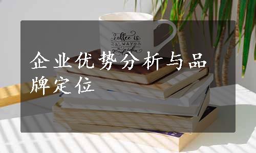 企业优势分析与品牌定位