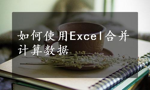 如何使用Excel合并计算数据