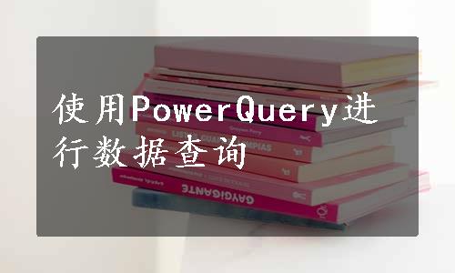 使用PowerQuery进行数据查询