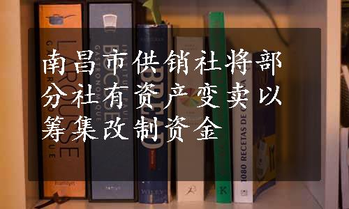 南昌市供销社将部分社有资产变卖以筹集改制资金