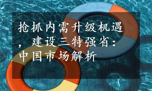 抢抓内需升级机遇，建设三特强省：中国市场解析