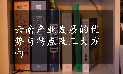 云南产业发展的优势与特点及三大方向