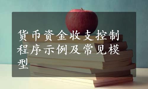 货币资金收支控制程序示例及常见模型