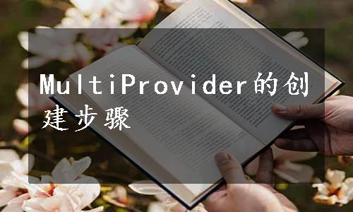 MultiProvider的创建步骤