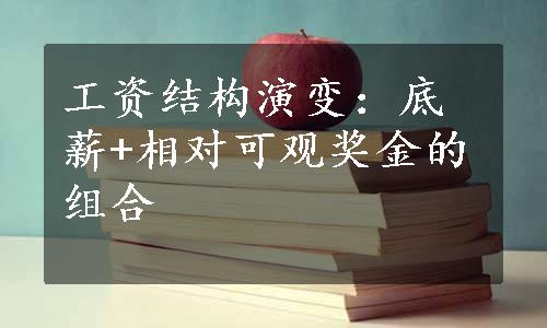 工资结构演变：底薪+相对可观奖金的组合