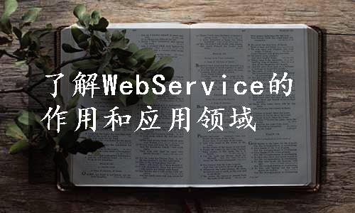 了解WebService的作用和应用领域