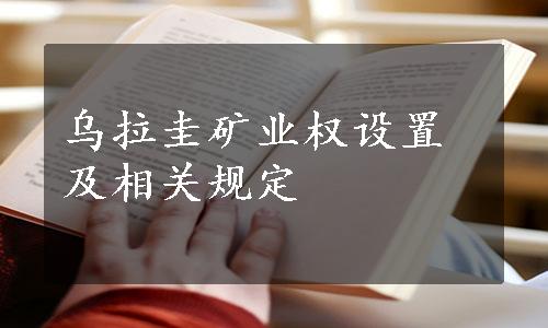 乌拉圭矿业权设置及相关规定