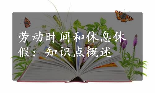 劳动时间和休息休假：知识点概述