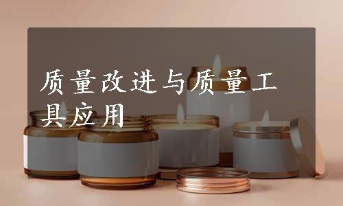 质量改进与质量工具应用