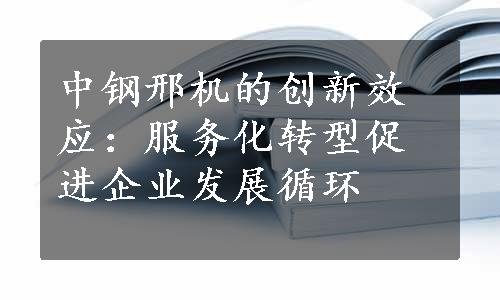 中钢邢机的创新效应：服务化转型促进企业发展循环