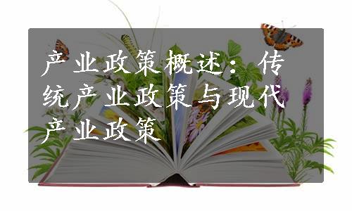 产业政策概述：传统产业政策与现代产业政策