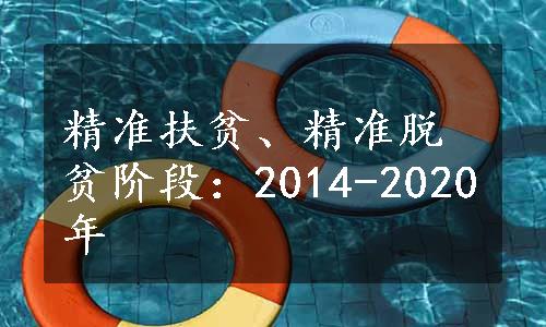 精准扶贫、精准脱贫阶段：2014-2020年