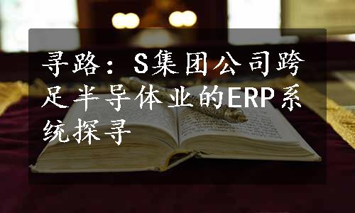 寻路：S集团公司跨足半导体业的ERP系统探寻