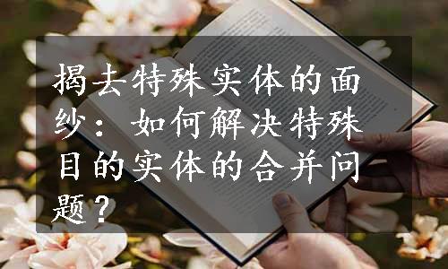 揭去特殊实体的面纱：如何解决特殊目的实体的合并问题？