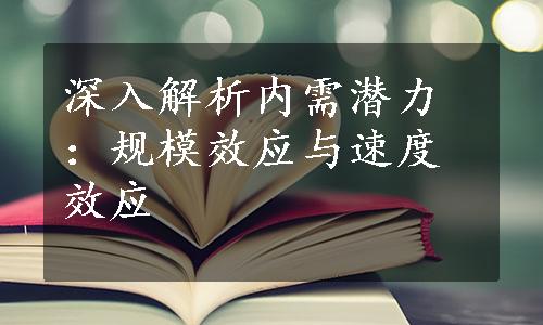 深入解析内需潜力：规模效应与速度效应